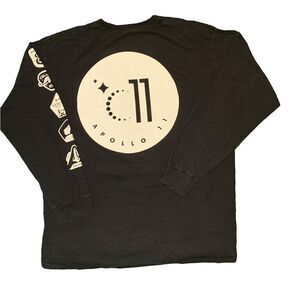 Space Exploration T-Shirt Mens XL Creative Action Network Long Sleeve Apollo 11